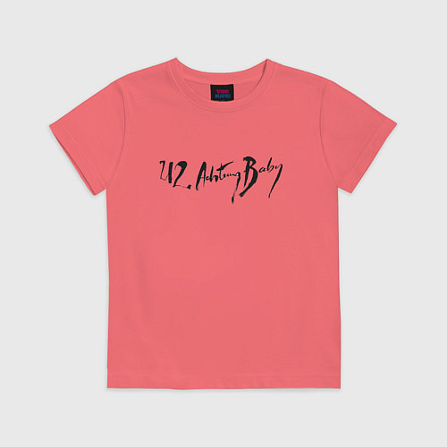 Детская футболка U2 - Achtung Baby / Коралловый – фото 1