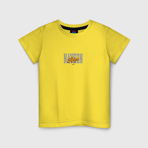 Детская футболка Nayeon k-star / Желтый – фото 1