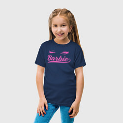 Футболка хлопковая детская Barbie blink, цвет: тёмно-синий — фото 2