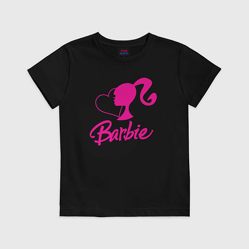 Детская футболка Barbie heart / Черный – фото 1