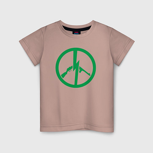 Детская футболка Мой мир / Пыльно-розовый – фото 1