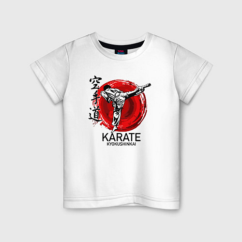 Детская футболка Karate Kyokushinkai / Белый – фото 1