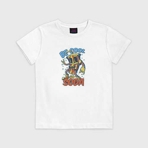 Детская футболка Холодная газировка / Белый – фото 1