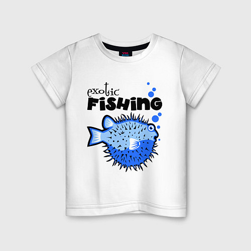 Детская футболка Exotic Fishing / Белый – фото 1