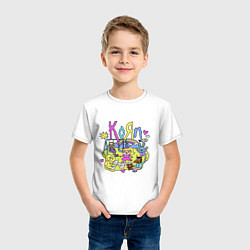 Футболка хлопковая детская Korn - childs, цвет: белый — фото 2