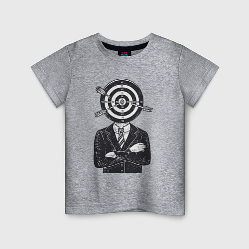 Детская футболка Человек дартс / Меланж – фото 1