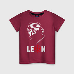 Футболка хлопковая детская Leon, цвет: маджента