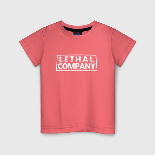 Детская футболка Lethal Company: Logo / Коралловый – фото 1