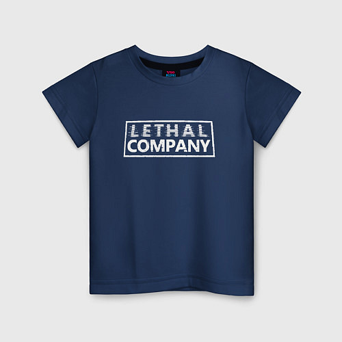 Детская футболка Lethal Company: Logo / Тёмно-синий – фото 1