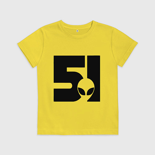 Детская футболка Area 51 / Желтый – фото 1
