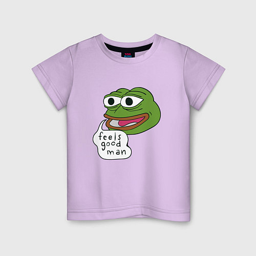 Детская футболка Pepe feels good man / Лаванда – фото 1