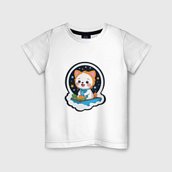Детская футболка Собачка в звездном небе