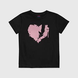 Детская футболка Сердце перья