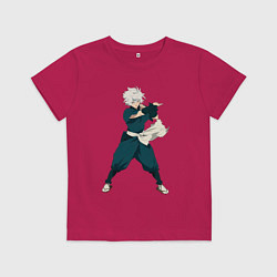Футболка хлопковая детская Габимару из аниме Адский рай, цвет: маджента