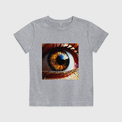 Детская футболка Золотой карий глаз в стиле стимпанк