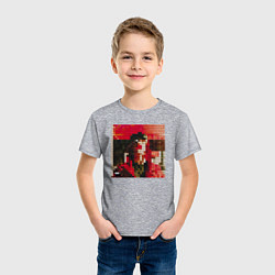 Футболка хлопковая детская Ghetto garden, цвет: меланж — фото 2