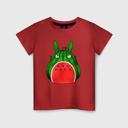 Детская футболка Тоторо арбузик / Красный – фото 1