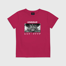Футболка хлопковая детская The Unwanted Undead Adventurer, цвет: маджента