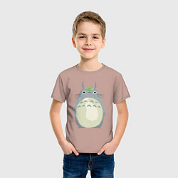 Футболка хлопковая детская Neighbor Totoro, цвет: пыльно-розовый — фото 2