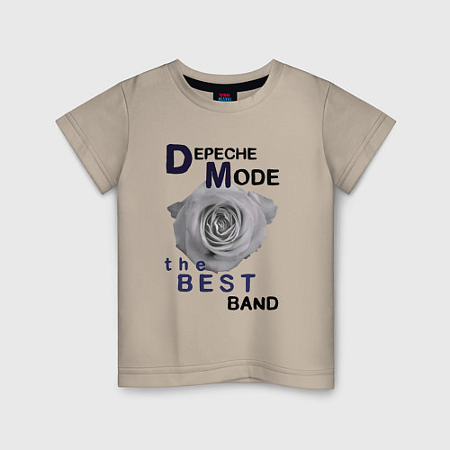 Детская футболка Depeche Mode - best of band / Миндальный – фото 1