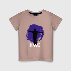 Футболка хлопковая детская Depeche Mode - Dave in devotional tour, цвет: пыльно-розовый
