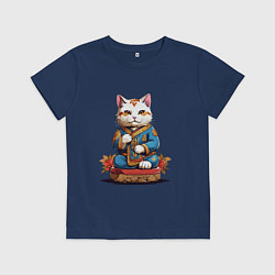 Детская футболка Кот удачи манеки неко