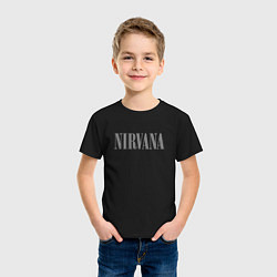 Футболка хлопковая детская Nirvana black album, цвет: черный — фото 2