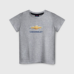 Футболка хлопковая детская Chevrolet авто бренд, цвет: меланж