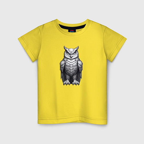 Детская футболка Премудрый филин / Желтый – фото 1