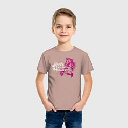 Футболка хлопковая детская Дом Кена, цвет: пыльно-розовый — фото 2