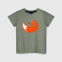 Футболка хлопковая детская Foxy fox, цвет: авокадо