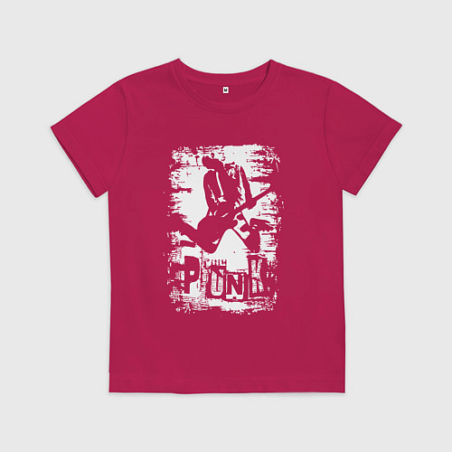 Детская футболка Punk music / Маджента – фото 1