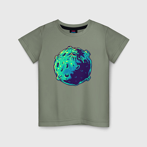 Детская футболка Blue moon / Авокадо – фото 1