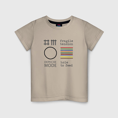 Детская футболка Depeche Mode - Hole To Feed cover / Миндальный – фото 1