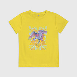 Футболка хлопковая детская Раскройте свою мечту, цвет: желтый