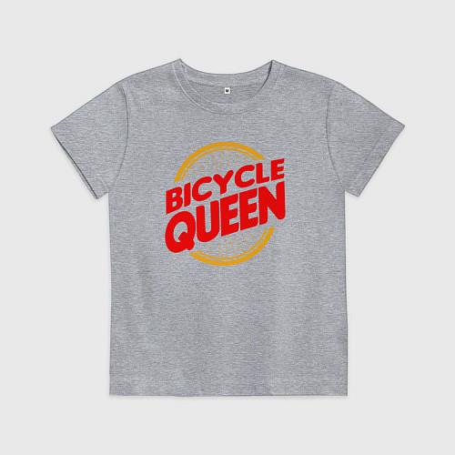 Детская футболка Велосипедная королева / Меланж – фото 1