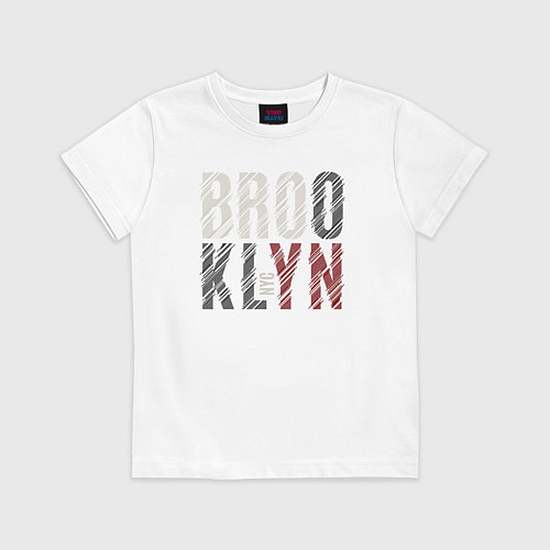 Детская футболка NYC Brooklyn / Белый – фото 1