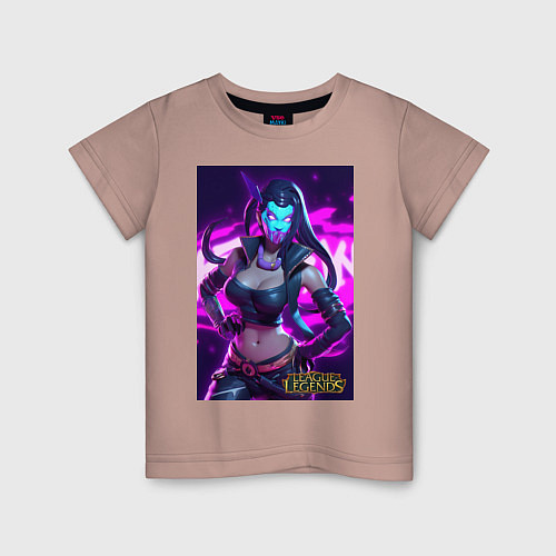 Детская футболка League of Legends Akali Kda / Пыльно-розовый – фото 1