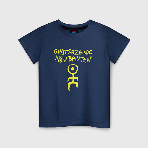 Детская футболка Einstrzende Neubauten - New album / Тёмно-синий – фото 1