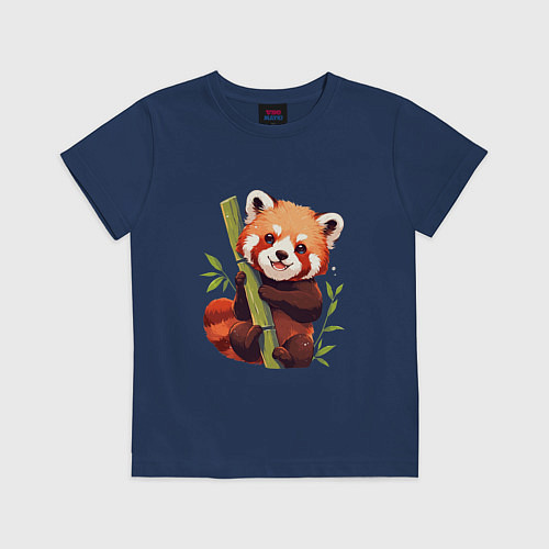 Детская футболка The Red Panda / Тёмно-синий – фото 1