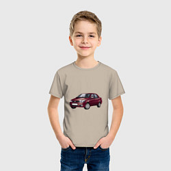 Футболка хлопковая детская Fiat Albea, цвет: миндальный — фото 2