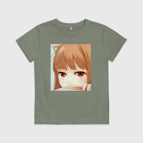 Детская футболка Волчица и пряности Холо / Авокадо – фото 1