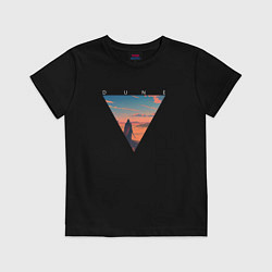 Футболка хлопковая детская Dune - Desert, цвет: черный