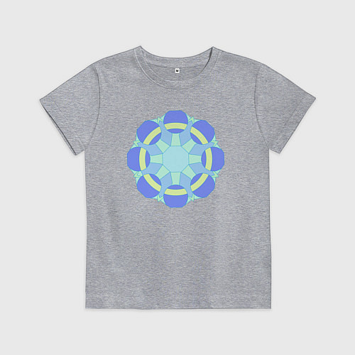 Детская футболка Орнамент графический / Меланж – фото 1