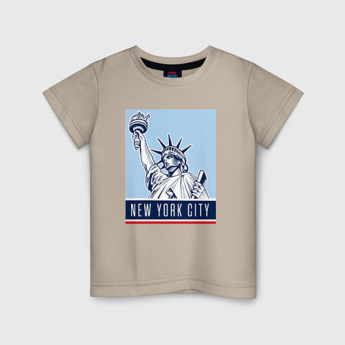 Детская футболка Style New York / Миндальный – фото 1