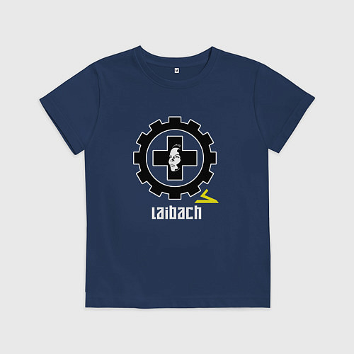 Детская футболка Laibach - A face / Тёмно-синий – фото 1