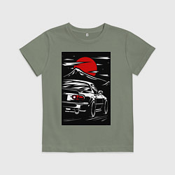 Футболка хлопковая детская Мазда mx5 miata, цвет: авокадо