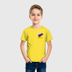 Футболка хлопковая детская Im Russian - motto, цвет: желтый — фото 2