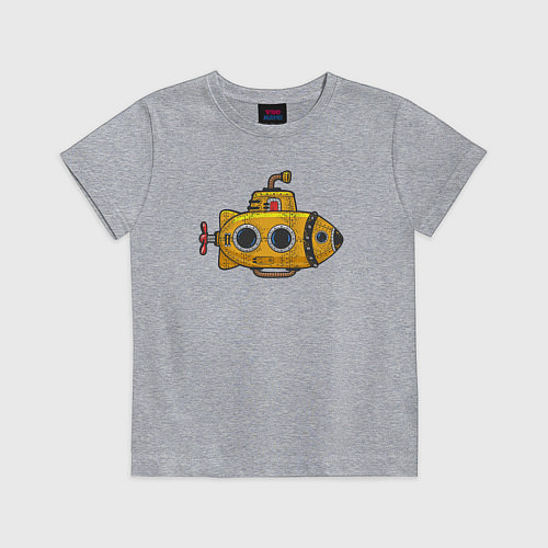 Детская футболка Жёлтая субмарина / Меланж – фото 1