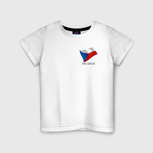 Детская футболка Im Czech - motto / Белый – фото 1
